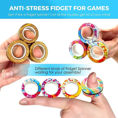 Magnetic Fidget Spinner Rings