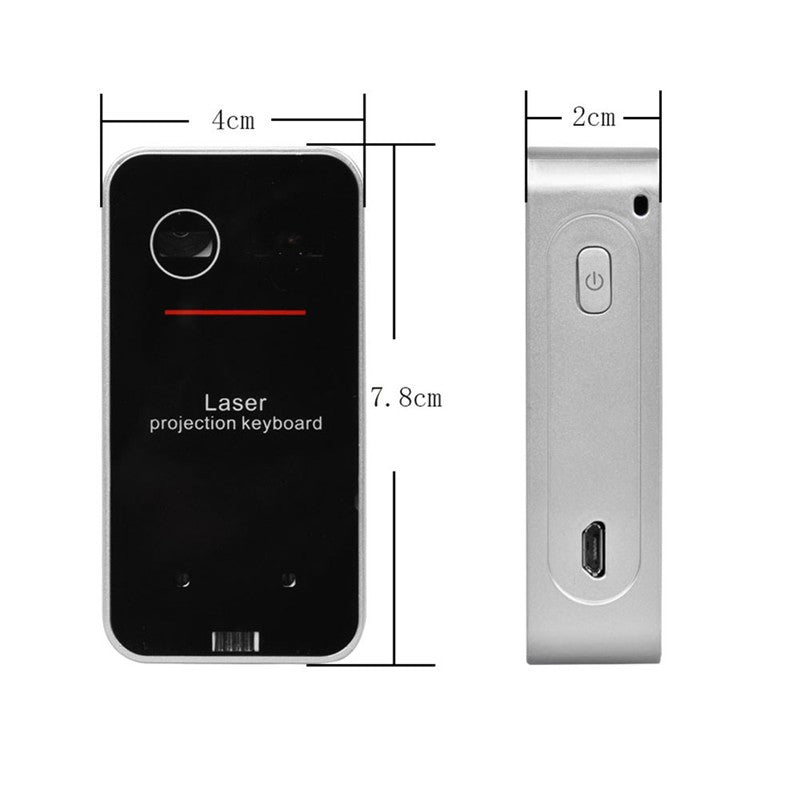 Wireless English Laser Keyboard